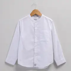 CONIGLIO - Camisa Cuello Mao Lino Niño