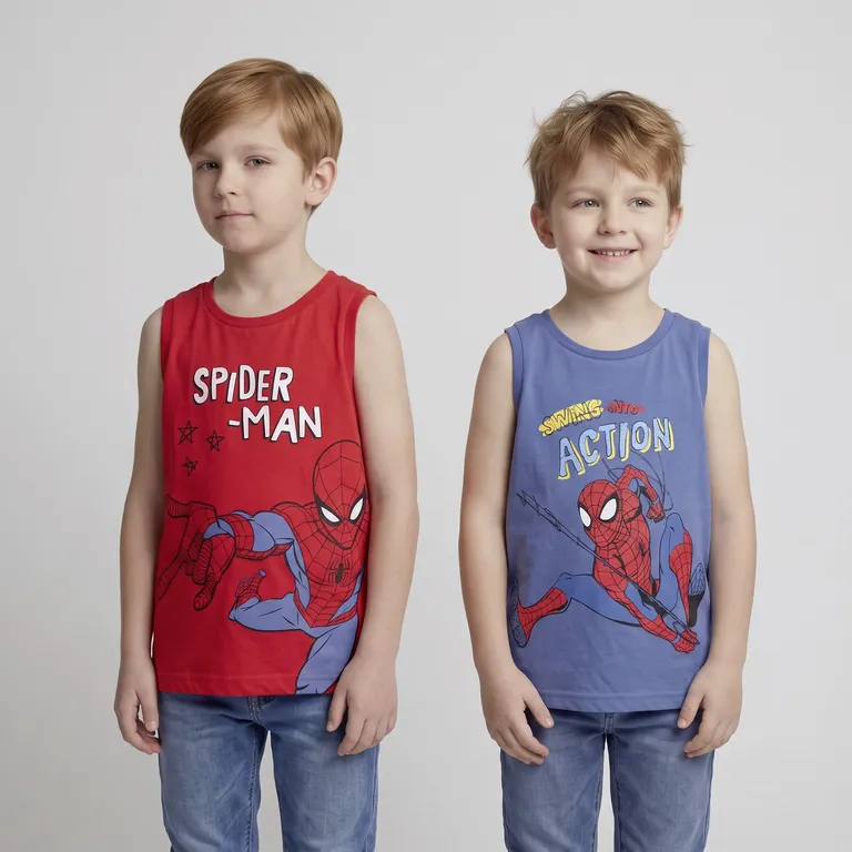Pack De 2 Poleras Sin Mangas Niño