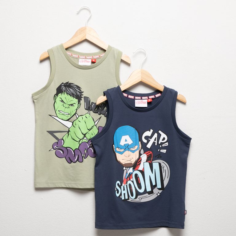 Pack De 2 Poleras Sin Mangas Niño