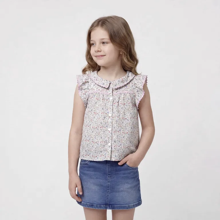 Blusa Manga Corta Niña