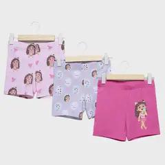 GABBYS DOLLHOUSE - Pack De 3 Calzas Cortas Niña
