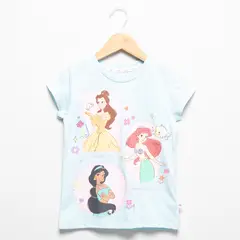 PRINCESAS - Polera Manga Corta Niña