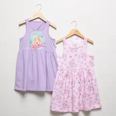 PRINCESAS - Pack 2 Vestidos Sin Mangas Niña