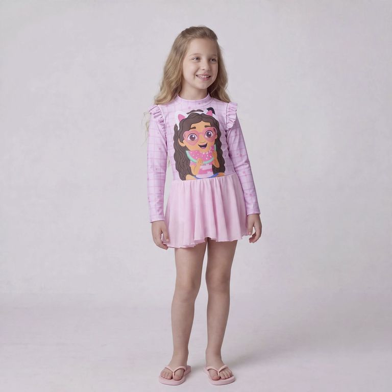 Traje De Baño Entero Tutu Niña