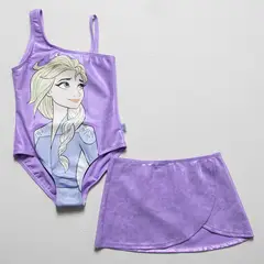 FROZEN - Traje De Baño Entero Más Falda Niña