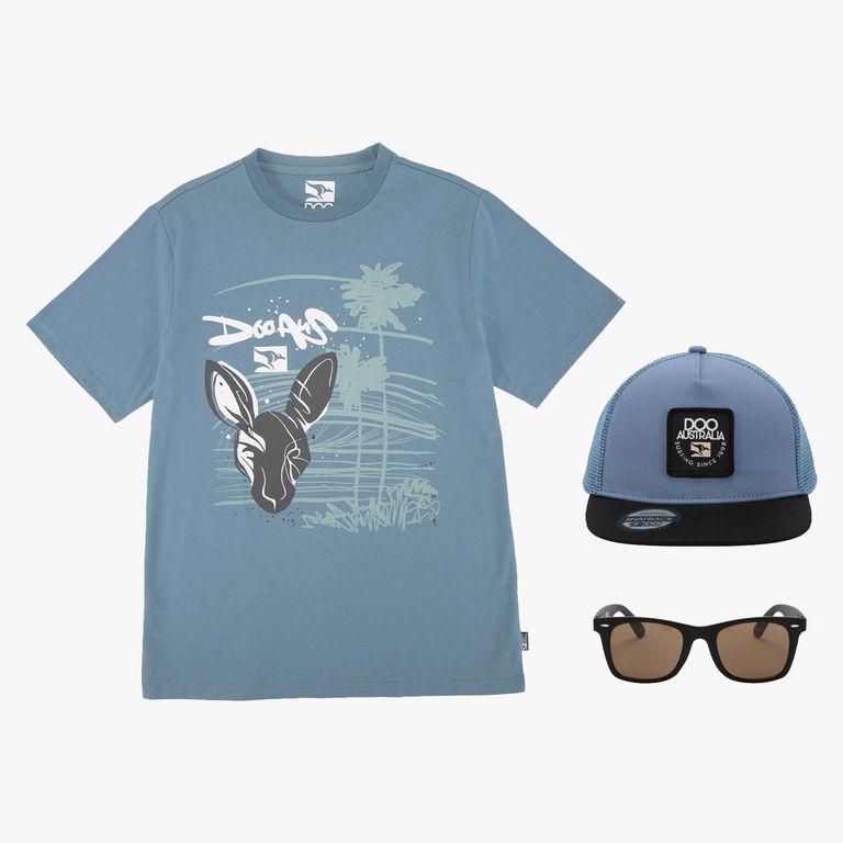 Pack Regalo Polera + Jockey + Lentes De Sol Niño