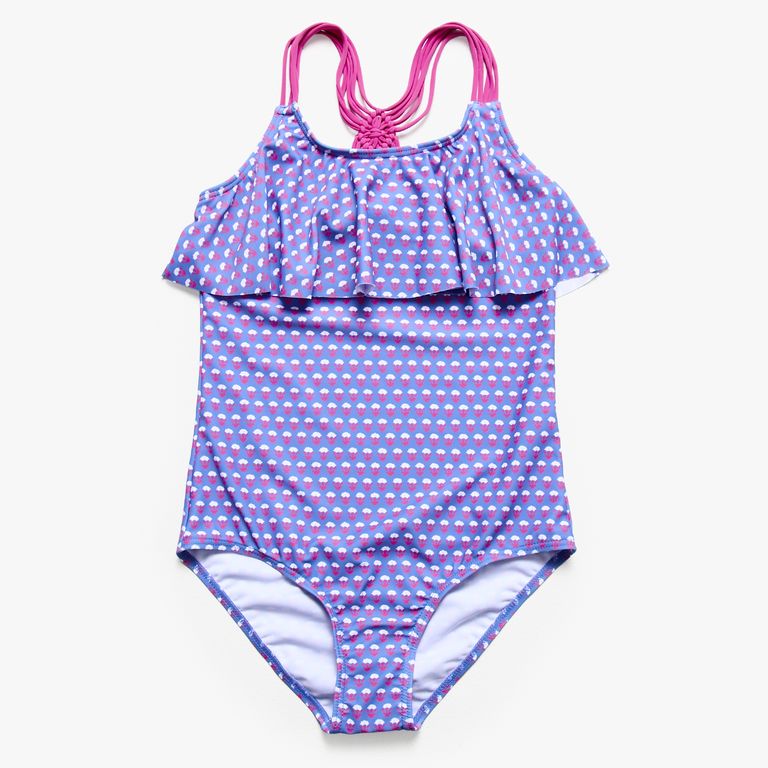 Traje Baño Con Volado Niña