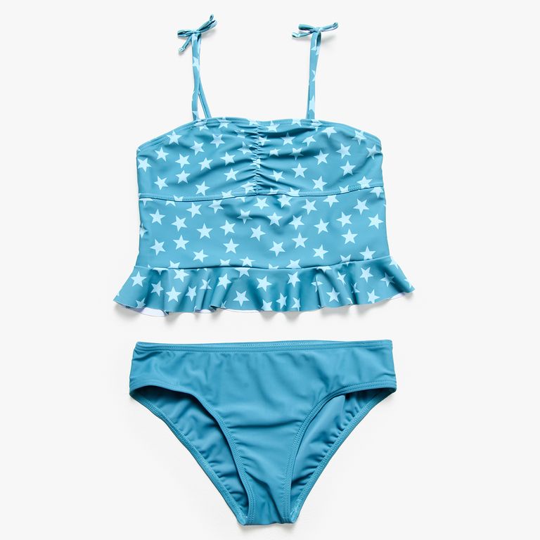 Bikini Dos Piezas Con Top Largo Niña