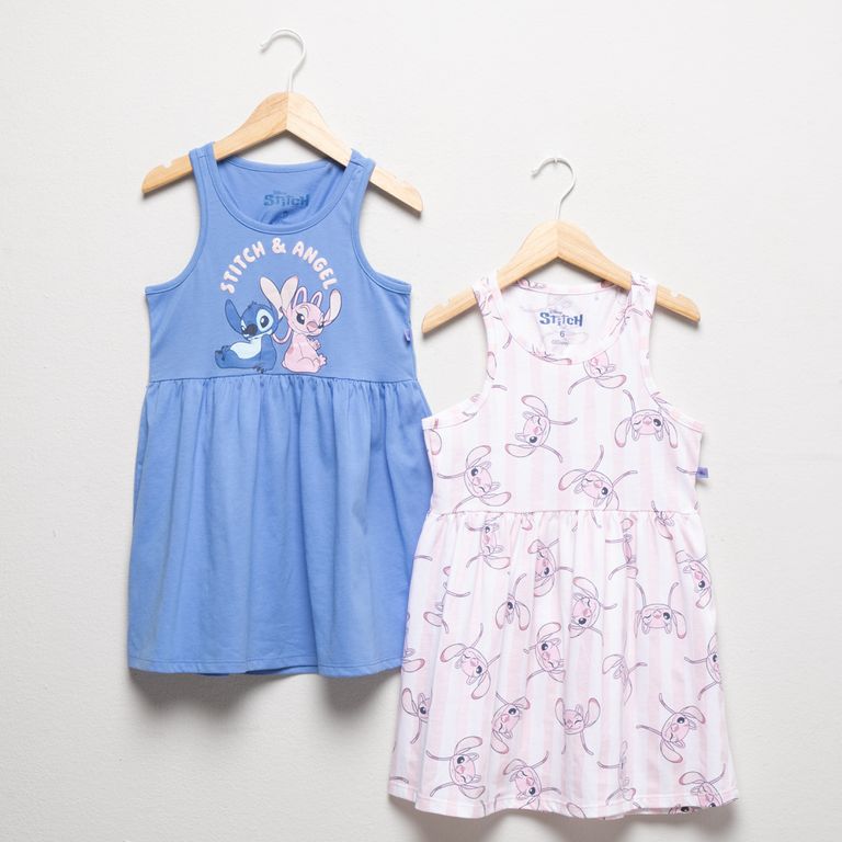 Pack 2 Vestidos Niña Stitch