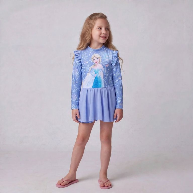 Traje De Baño Entero Tutu Niña