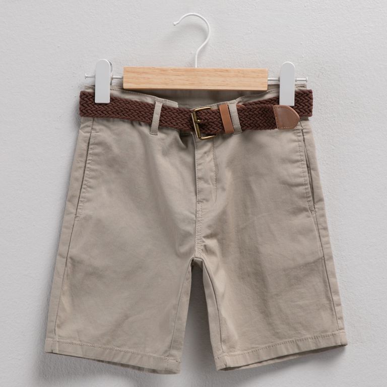 Short Niño Con Cinturón
