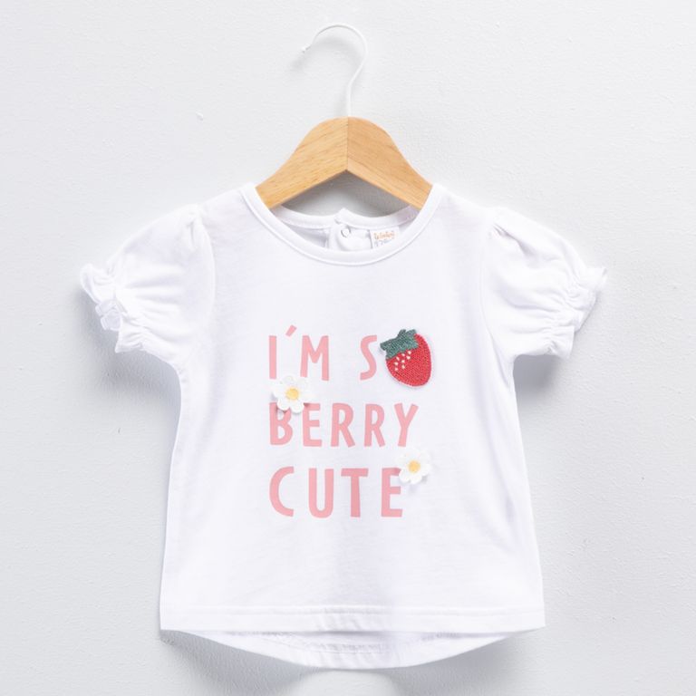 Polera Manga Corta Bebé Niña