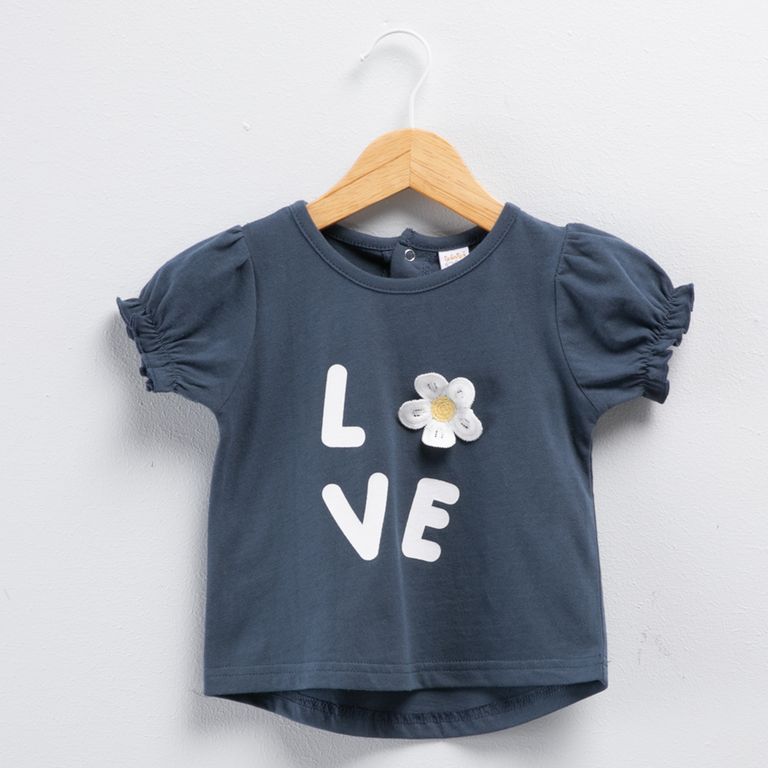 Polera Manga Corta Bebé Niña
