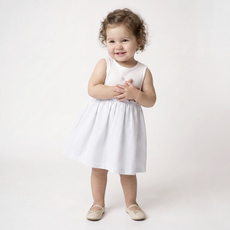 Vestido Sin Manga Bebé Niña
