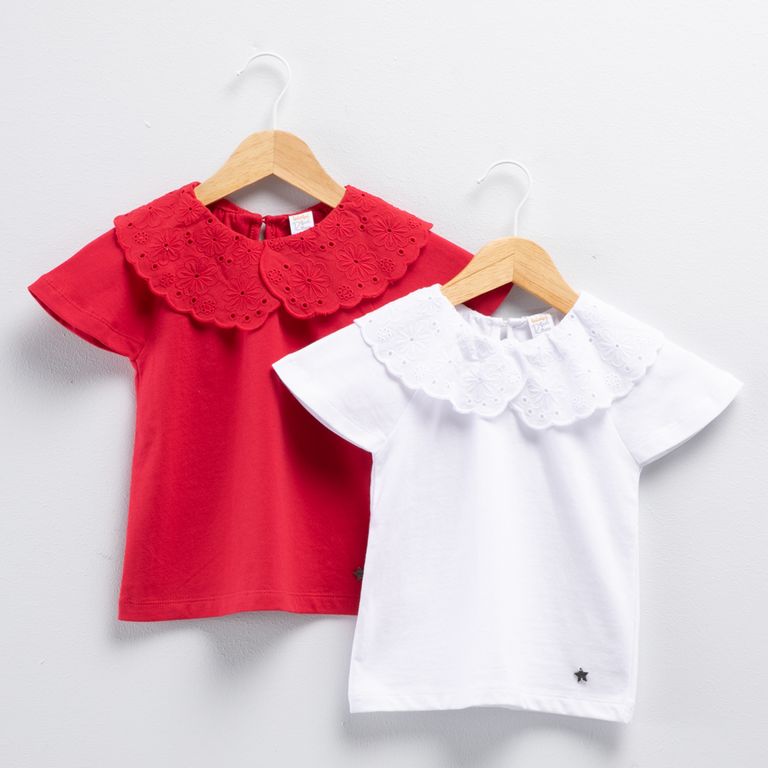 Pack 2 Poleras Manga Corta Bebé niña