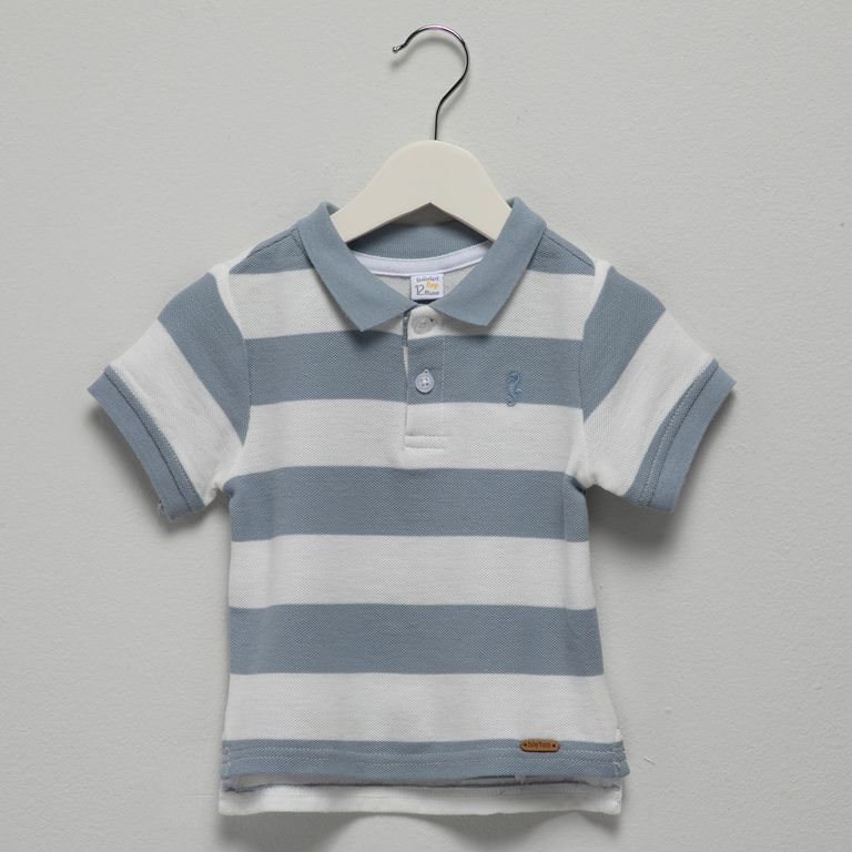 Polera Rayas Manga Corta Bebé Niño