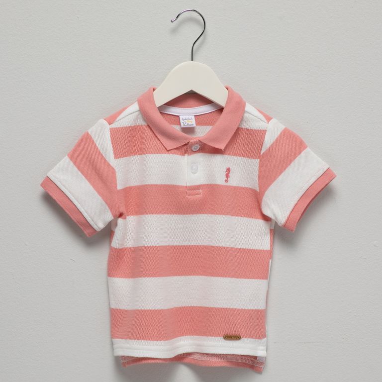 Polera Rayas Manga Corta Bebé Niño