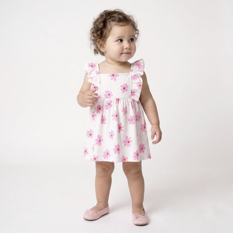 Vestido Sin Manga Bebé Niña