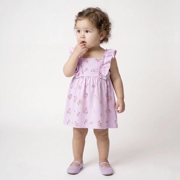 Vestido Sin Manga Bebé Niña