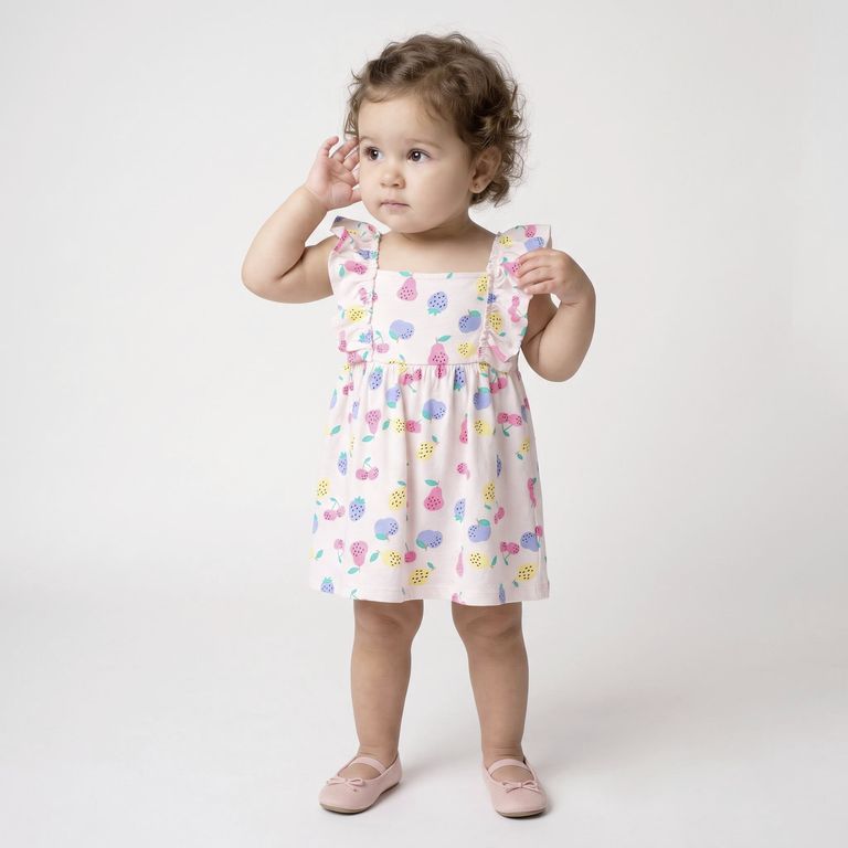 Vestido Sin Manga Bebé Niña