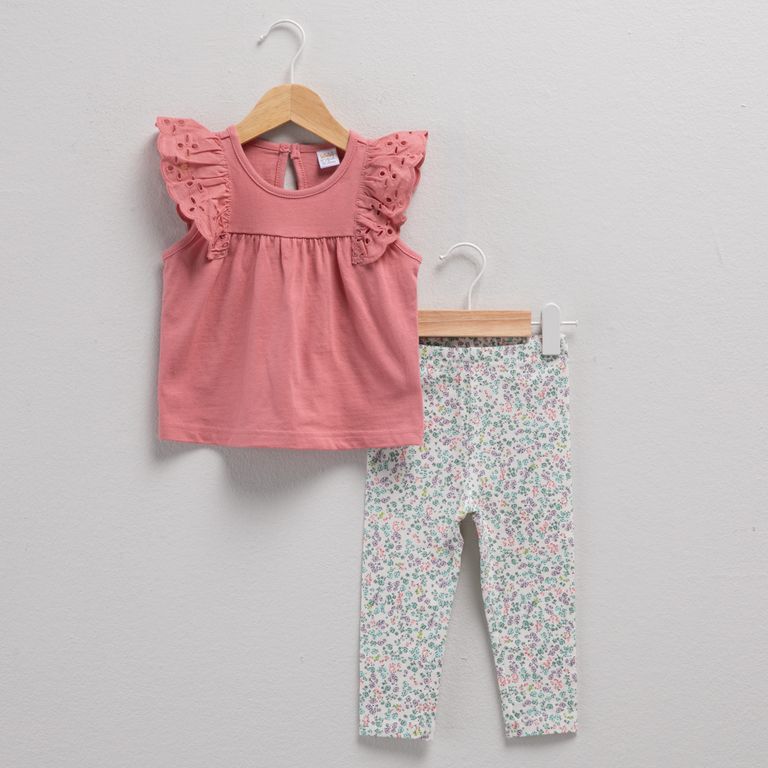 Set Polera + Calza Bebé Niña