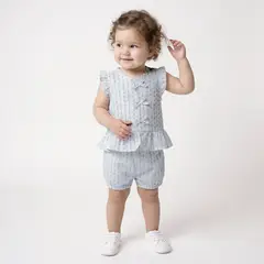 YAMP - Conjunto Bebé Niña Blusa Más Short