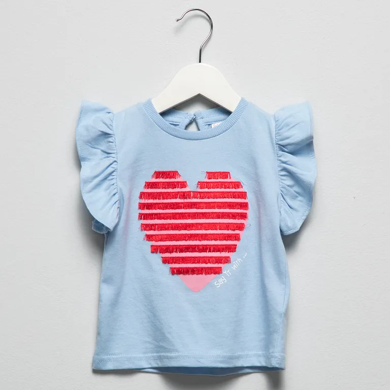 Polera Manga Corta Bebé Niña
