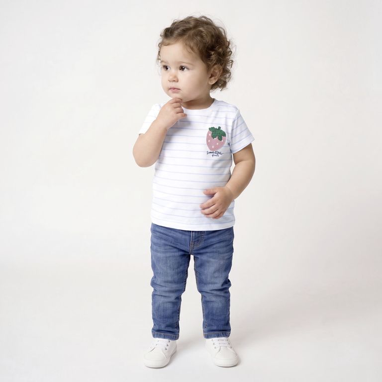 Polera Manga Corta Bebé Niña