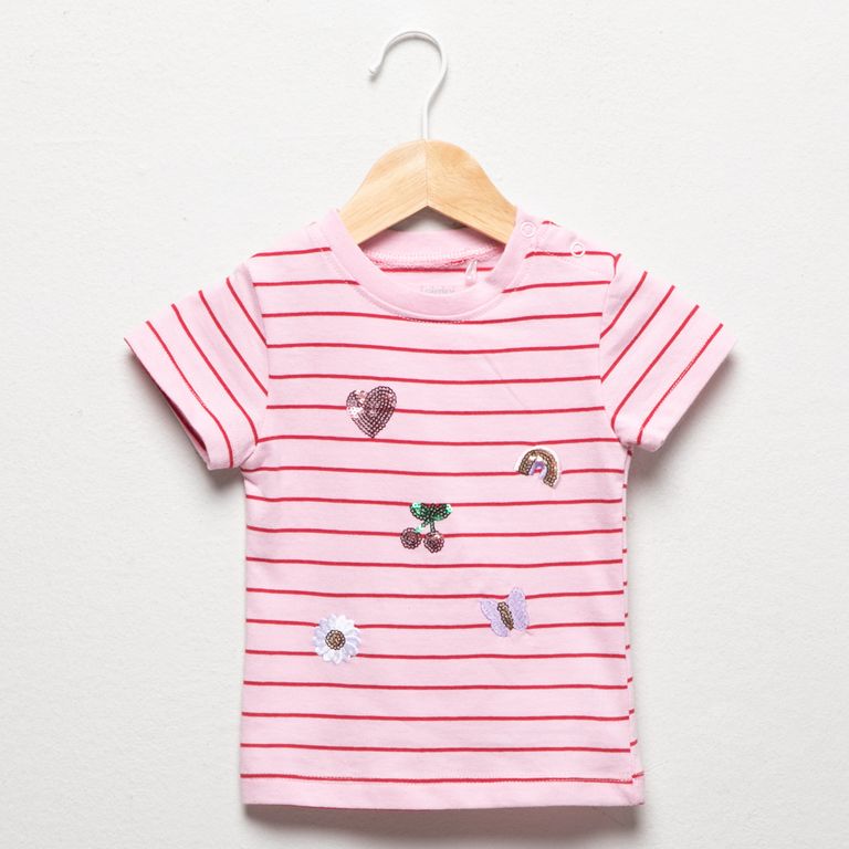 Polera Manga Corta Bebé Niña