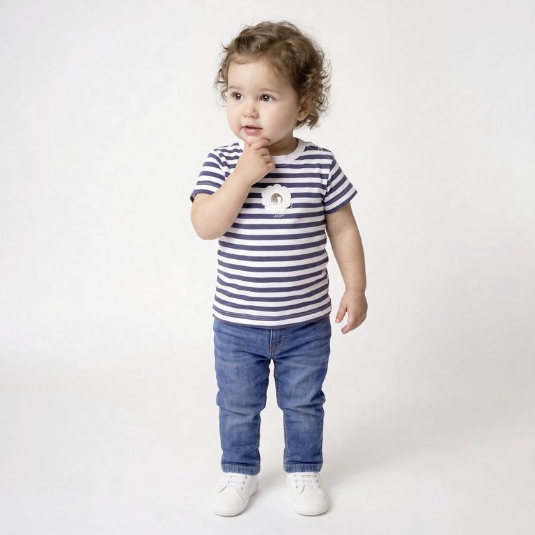 Polera Manga Corta Bebé Niña