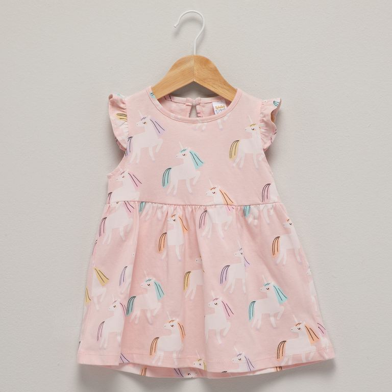 Vestido Vuelo Sin Manga Bebé Niña