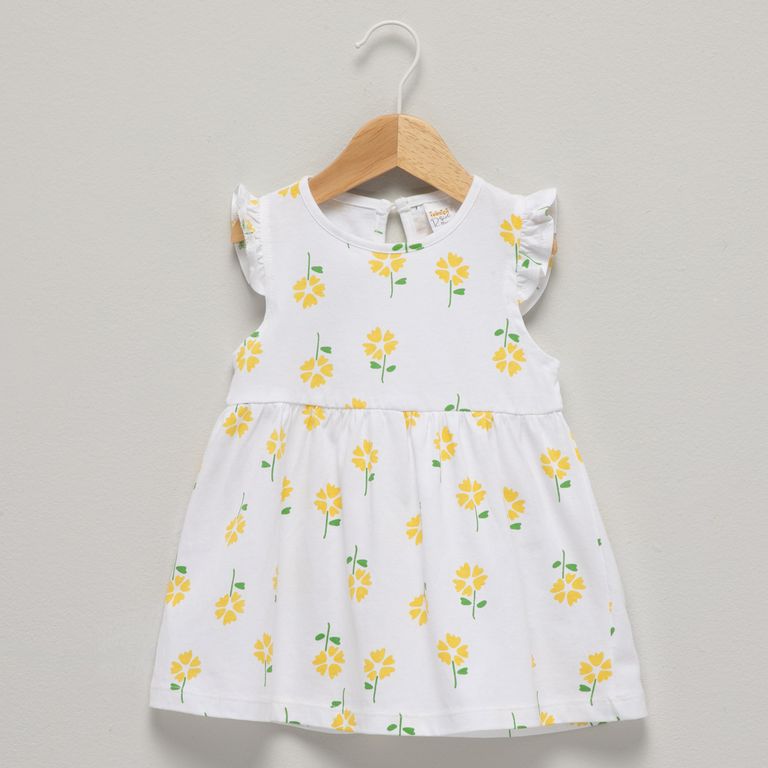 Vestido Vuelo Sin Manga Bebé Niña