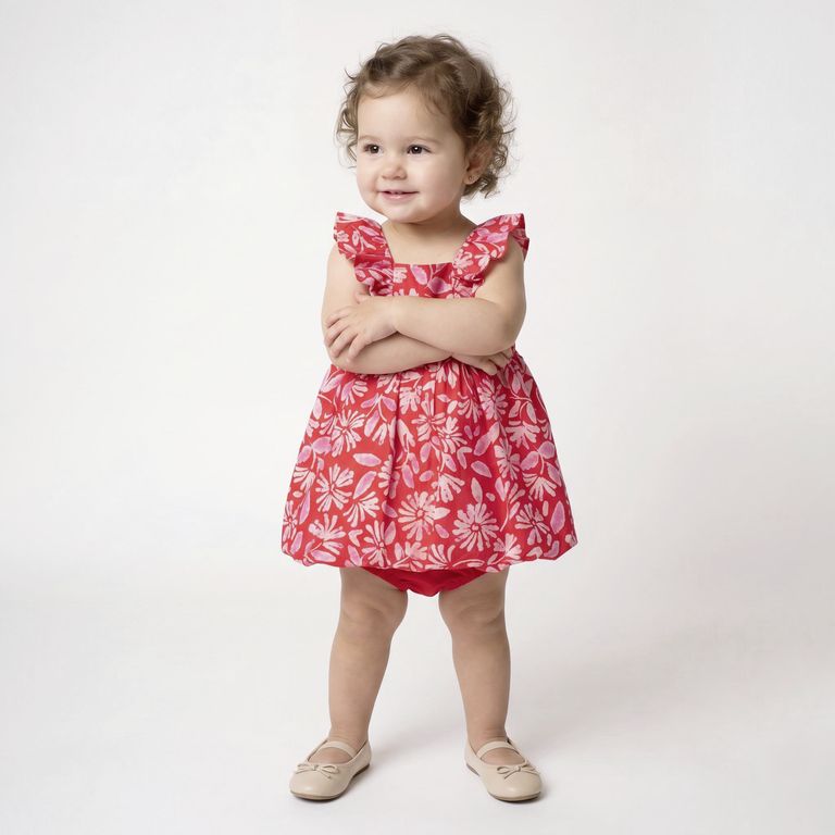 Vestido Sin Manga Bebé Niña