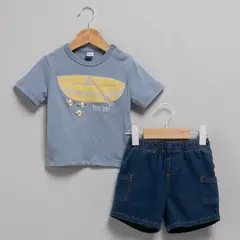 YAMP - Set Polera + Short Denim Bebé Niño