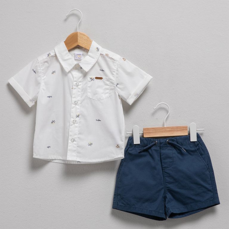 Set Camisa + Bermuda Bebé Niño