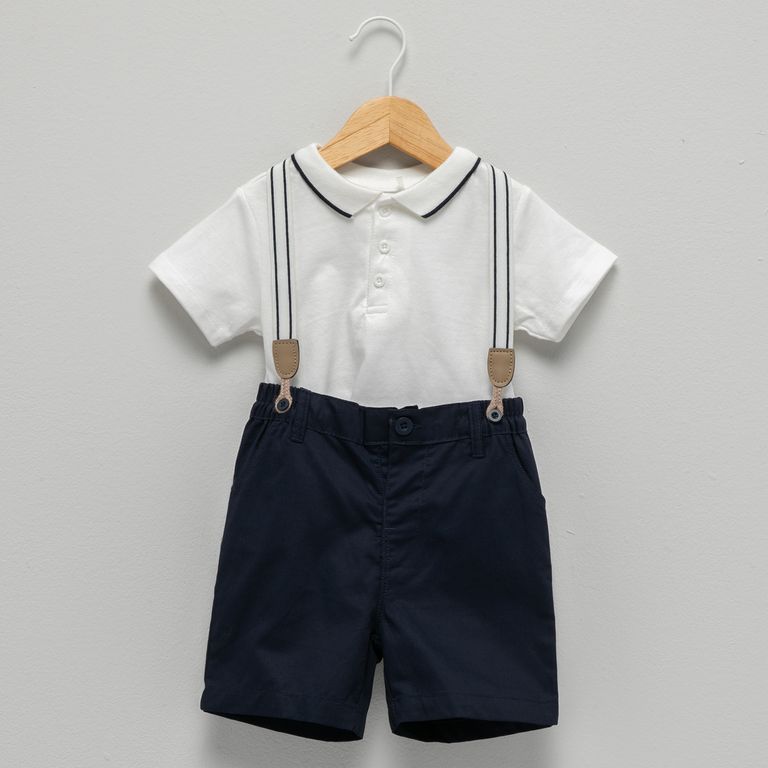 Set Camisa + Bermuda Bebé Niño
