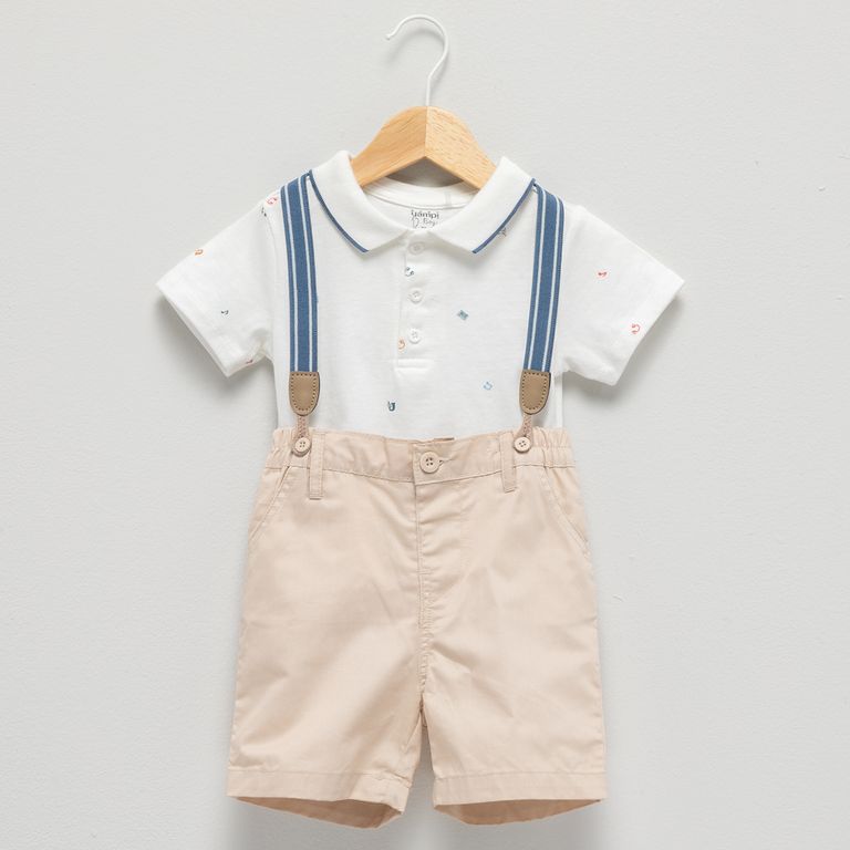 Set Camisa + Bermuda Bebé Niño