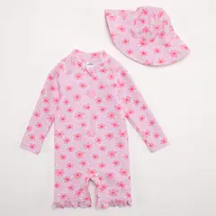 YAMP - Set Traje De Baño + Gorro Bebé Niña