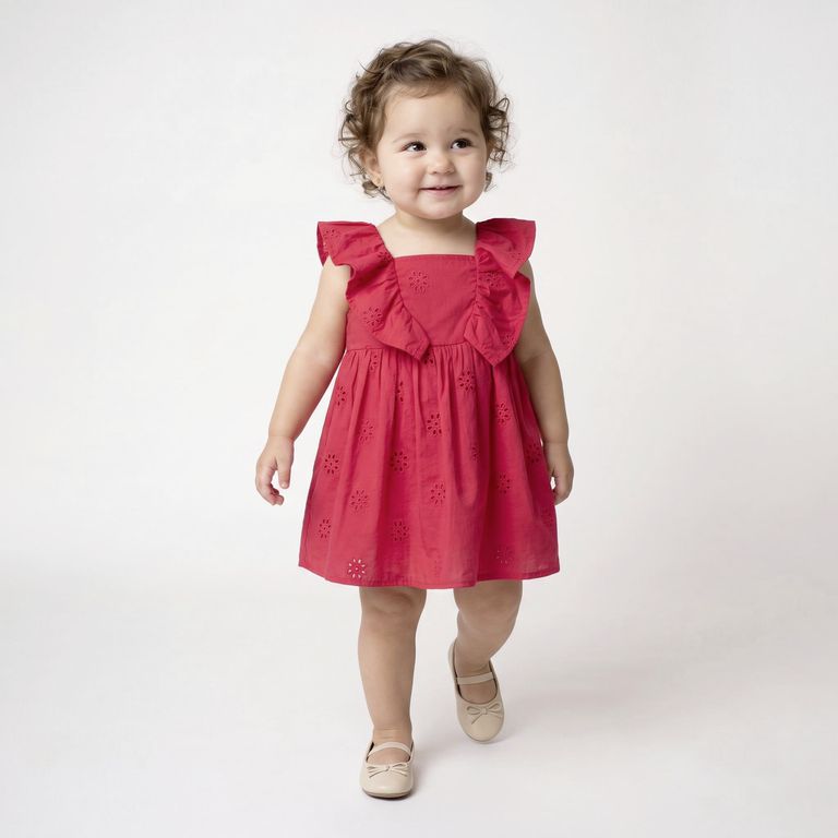 Vestido Sin Manga Bebé Niña