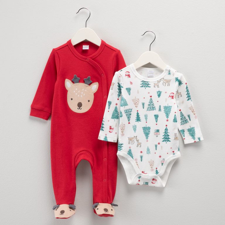 Pack 2 Pijamas Navidad Bebé