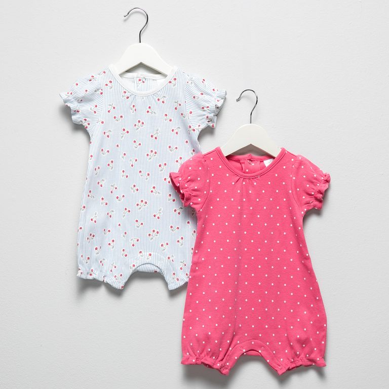 Pack de 2 Pijamas Algodón Bebé Niña