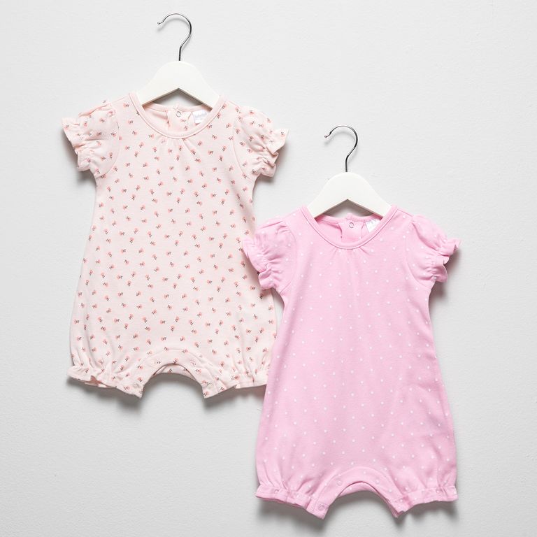 Pack de 2 Pijamas Algodón Bebé Niña