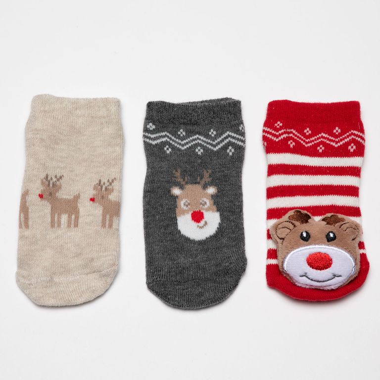 Pack 3 Calcetines Navidad Bebé