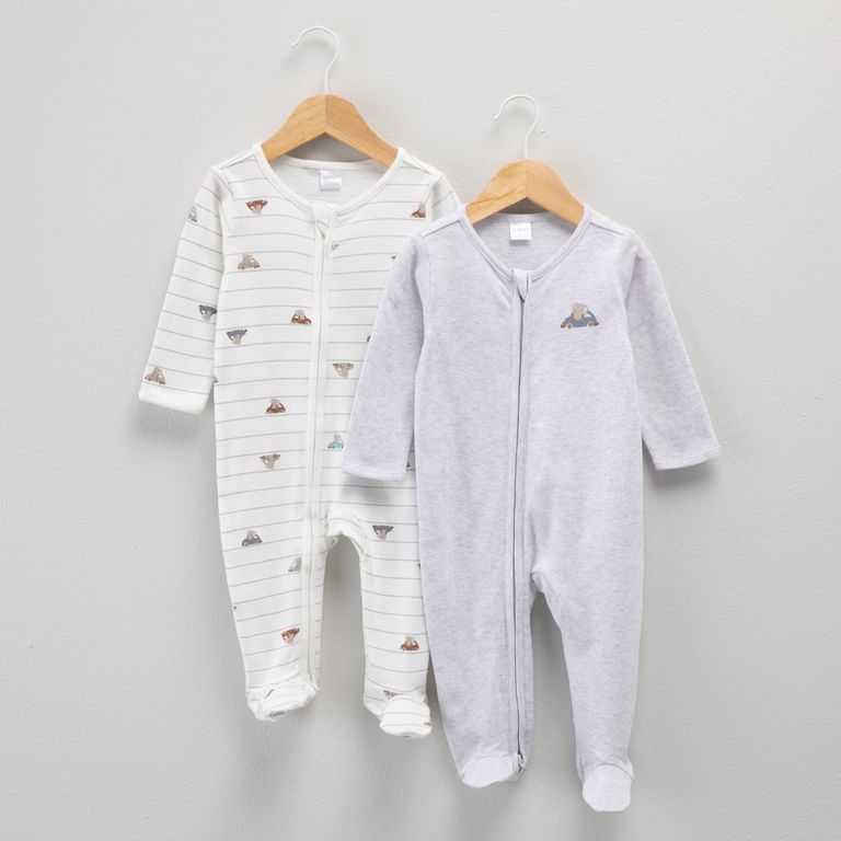 Pack de 2 Pijamas Algodón Bebé Niño