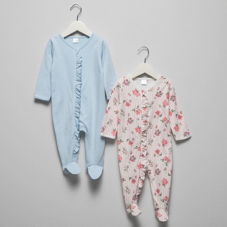 Pack de 2 Pijamas Algodón Bebé Niña