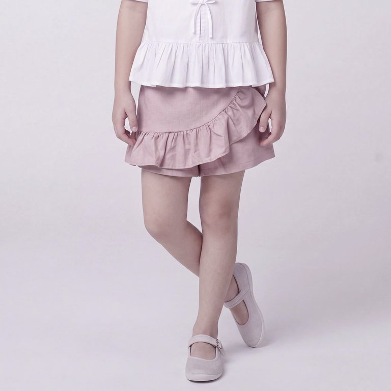 Short Con Lino Niña