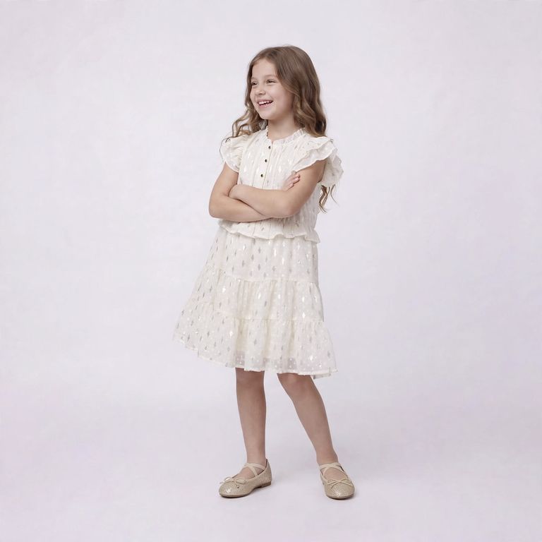Vestido Manga Corta Niña