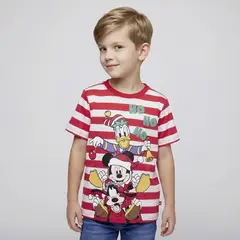 STD CHARACTERS - Polera Niño Navidad Mickey Mouse