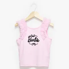 BARBIE - Polera Manga Corta Niña