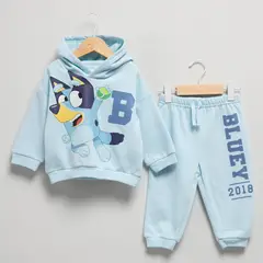 BLUEY - Conjunto Polerón Con Gorro Más Buzo Bebé Niño